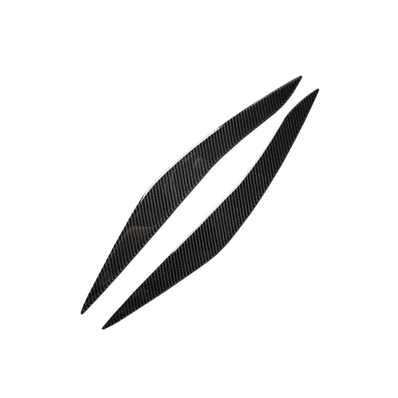 Three Color Carbon Fiber Car Lamp Eyebrow Decorative Sticker for BMW 5 Series F10 2010-2013
