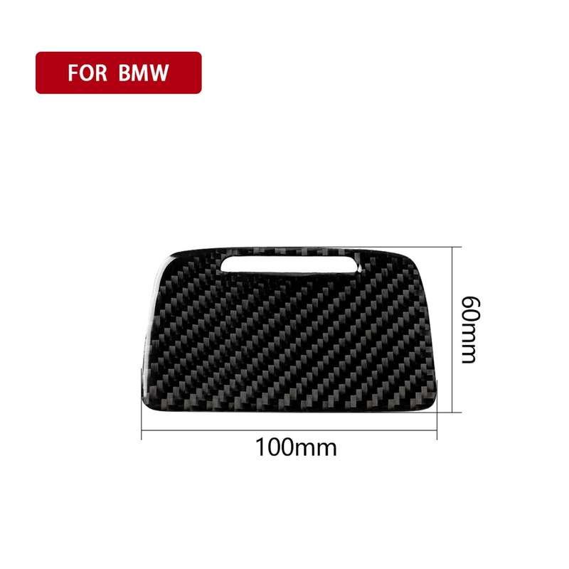 Three Color Carbon Fiber Car Ashtray Decorative Sticker for BMW 5 Series F10 2011-2017