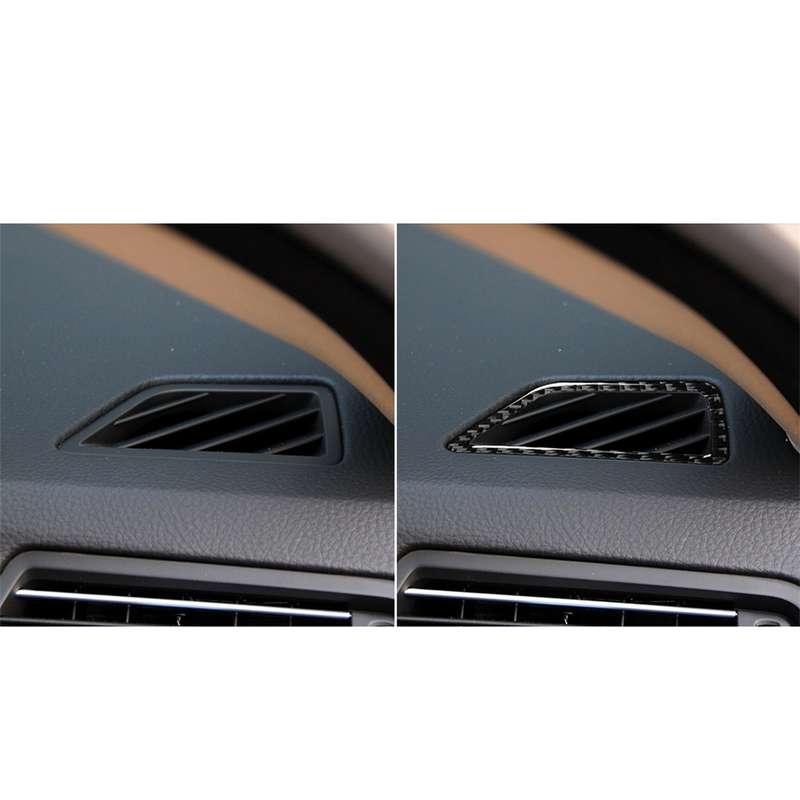 Carbon Fiber Car Instrument Air Outlet Decorative Sticker for BMW 5 Series F10 2011-2017,Sutible for