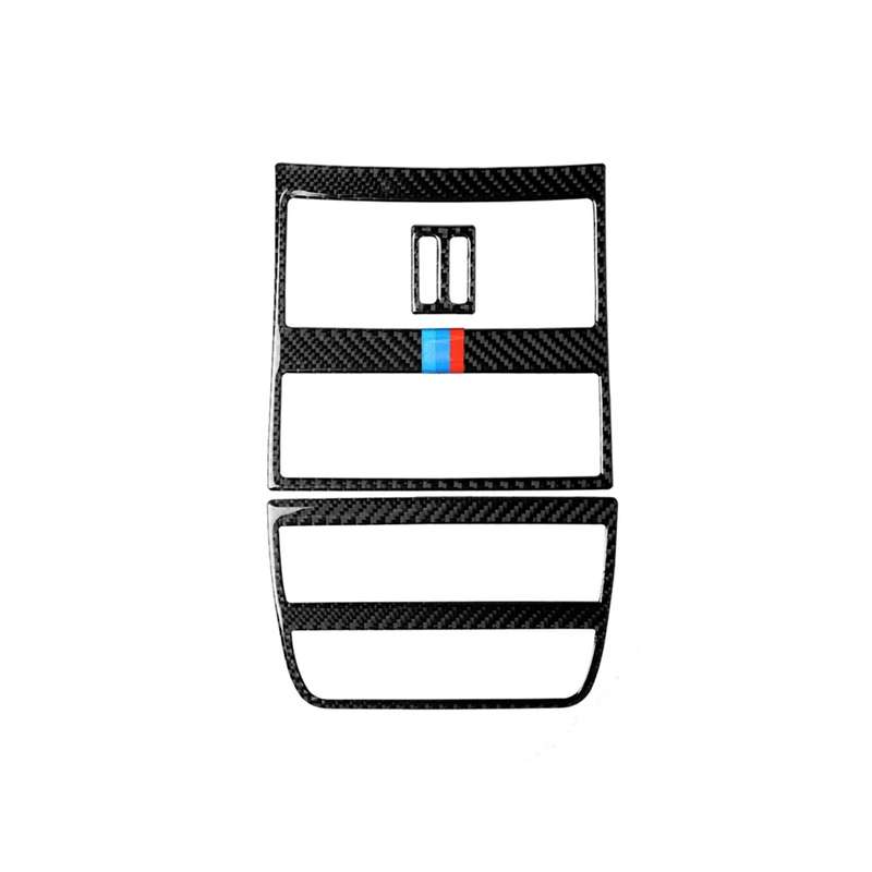Carbon Fiber Car Rear Air Outlet Frame Decorative Sticker for BMW 5 Series F10 2011-2017