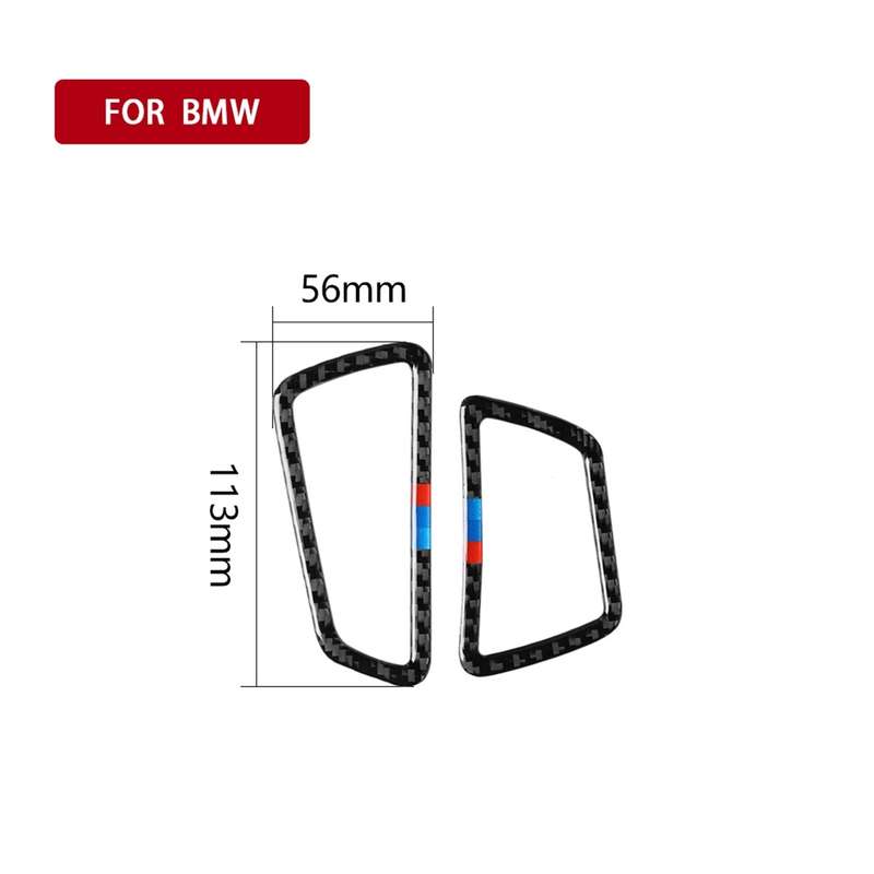 Three Color Carbon Fiber Car Instrument Air Outlet Decorative Sticker for BMW 5 Series F07 5GT 535i