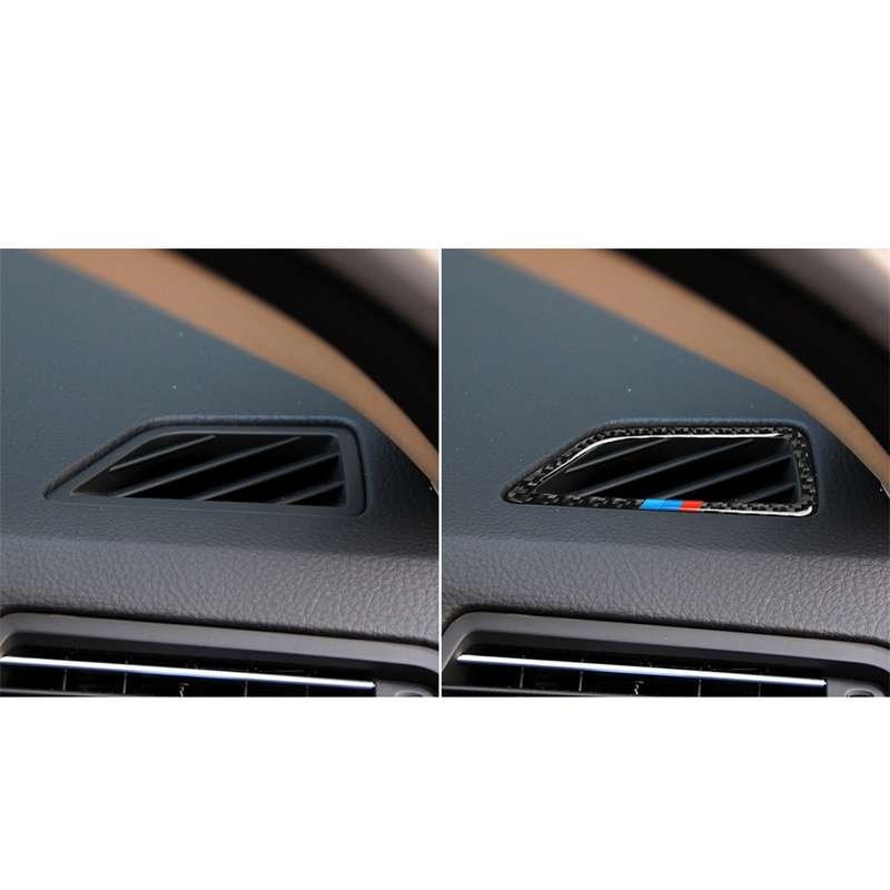 Three Color Carbon Fiber Car Instrument Air Outlet Decorative Sticker for BMW 5 Series F07 5GT 535i