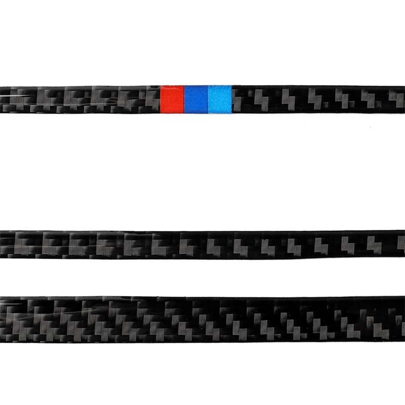Three Color Carbon Fiber Car CD Panel Center Console Air Conditioning Panel Decorative Sticker for B