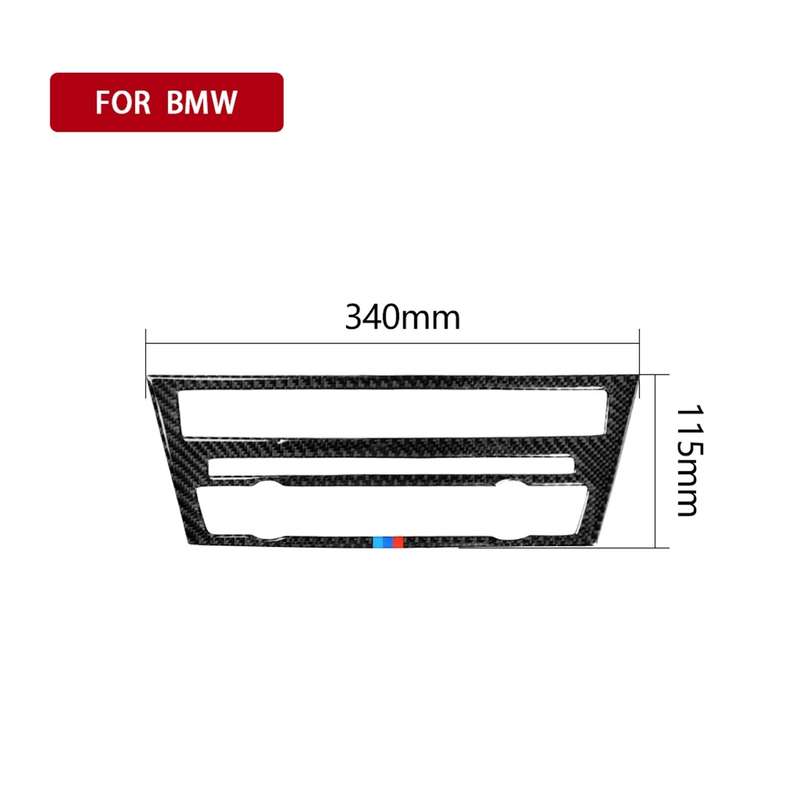 Three Color Carbon Fiber Car CD Panel Center Console Air Conditioning Panel Decorative Sticker for B