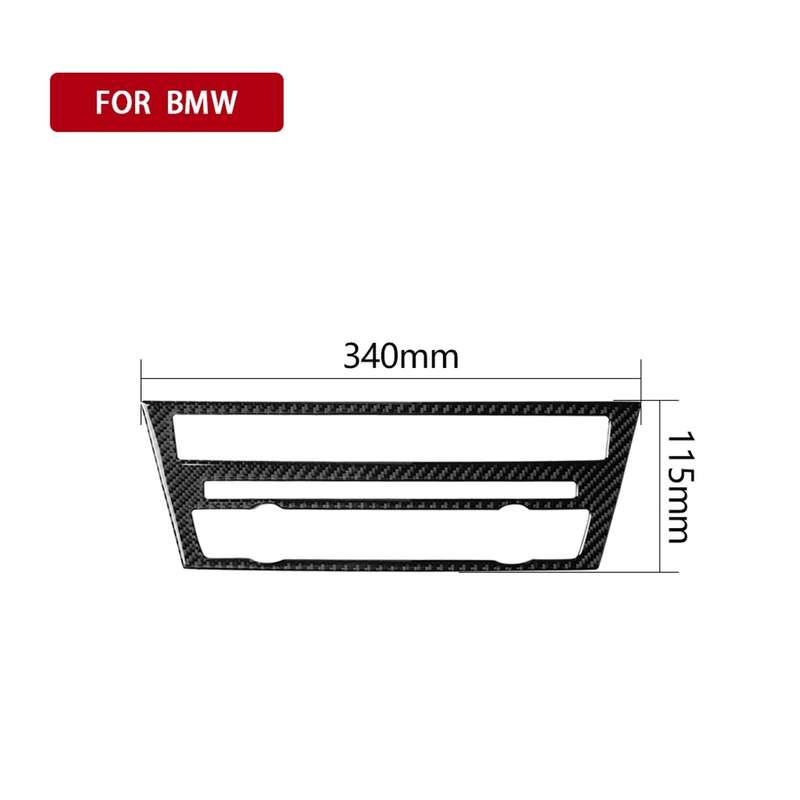 Three Color Carbon Fiber Car CD Panel Center Console Air Conditioning Panel Decorative Sticker for B