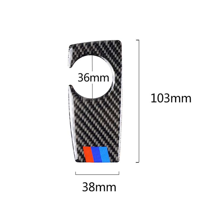 Carbon Fiber Car Handbrake Below Panel Decorative Sticker for BMW 5 Series F07 F10 F25 F26 / GT X3 X