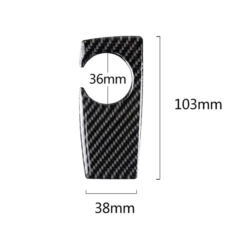 Carbon Fiber Car Handbrake Below Panel Decorative Sticker for BMW 5 Series F07 F10 F25 F26 / GT X3 X