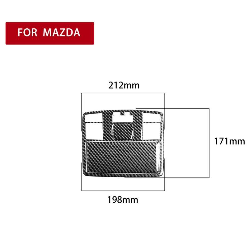 Car Carbon Fiber Front Reading Light Decorative Sticker for Mazda RX8 2004-2008, Left and Right Driv
