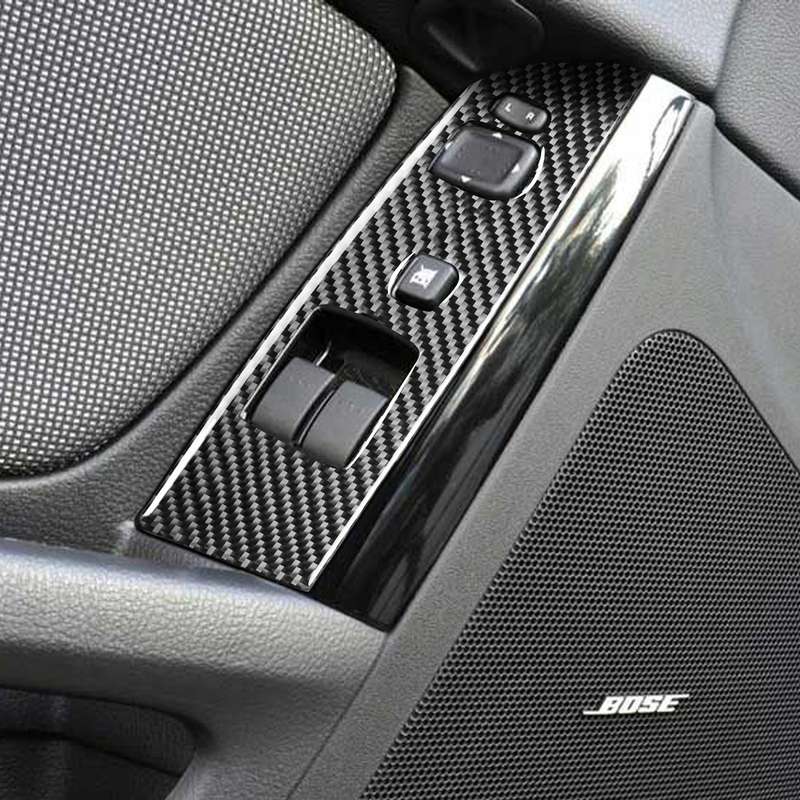 2 PCS Car Carbon Fiber Left and Right Lifting Panel Decorative Sticker for Mazda RX8 2004-2009, Left