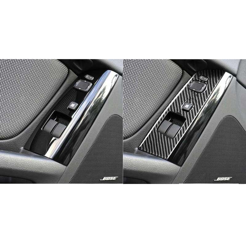 2 PCS Car Carbon Fiber Left and Right Lifting Panel Decorative Sticker for Mazda RX8 2004-2009, Left