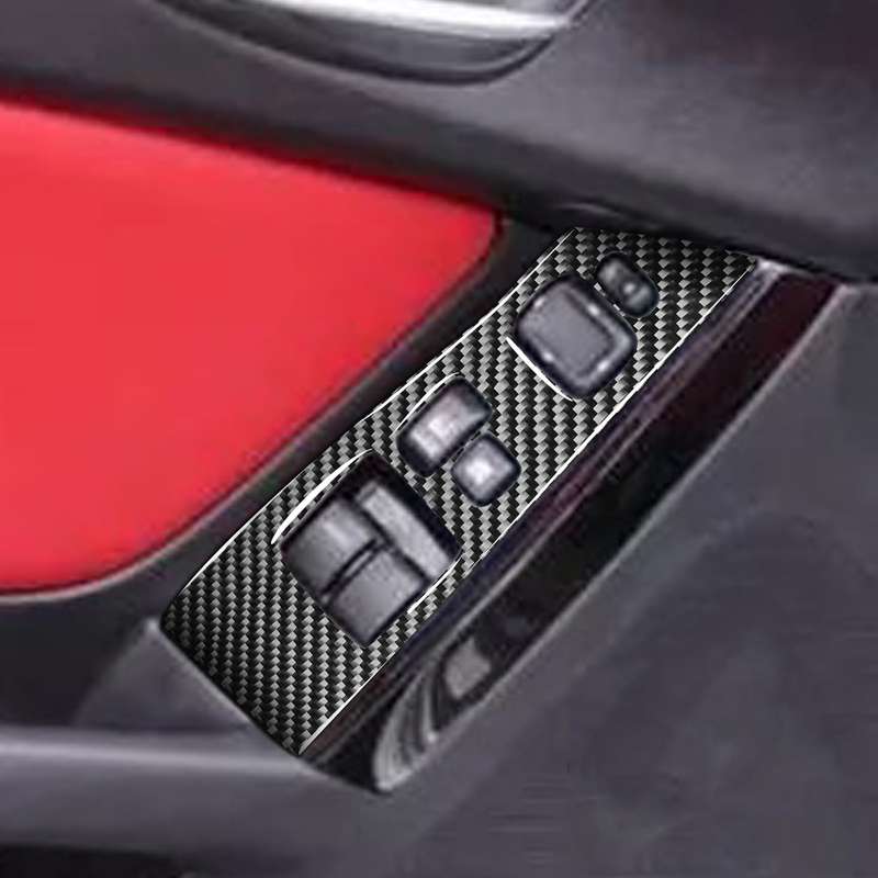 2 PCS Car Carbon Fiber Left and Right Lifting Panel Decorative Sticker for Mazda RX8 2004-2008, Left