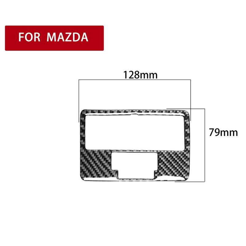 Car Carbon Fiber Rear Reading Light B Style Decorative Sticker for Mazda RX8 2004-2008, Left and Rig