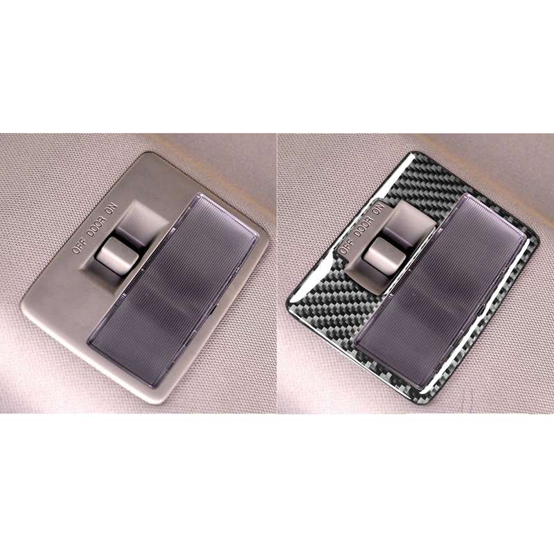Car Carbon Fiber Rear Reading Light B Style Decorative Sticker for Mazda RX8 2004-2008, Left and Rig