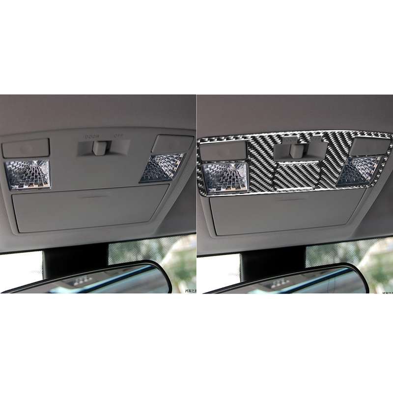 2 in 1 Car Carbon Fiber Rear Reading Light A Style Decorative Sticker for Mazda RX8 2004-2008, Left
