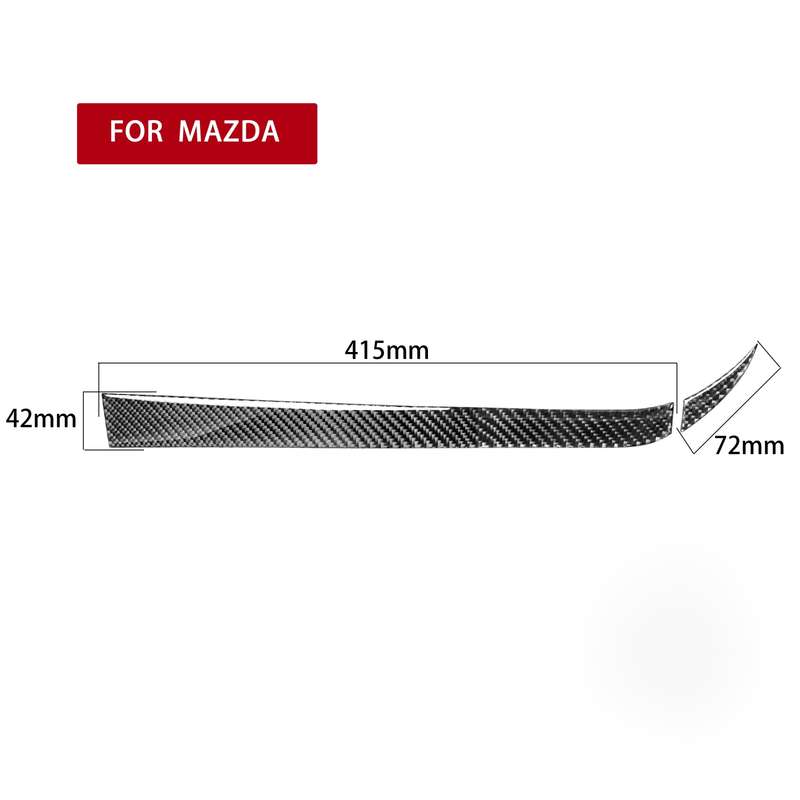 2 in 1 Car Carbon Fiber Passenger Side Storage Decorative Sticker for Mazda RX8 2004-2008, Left and