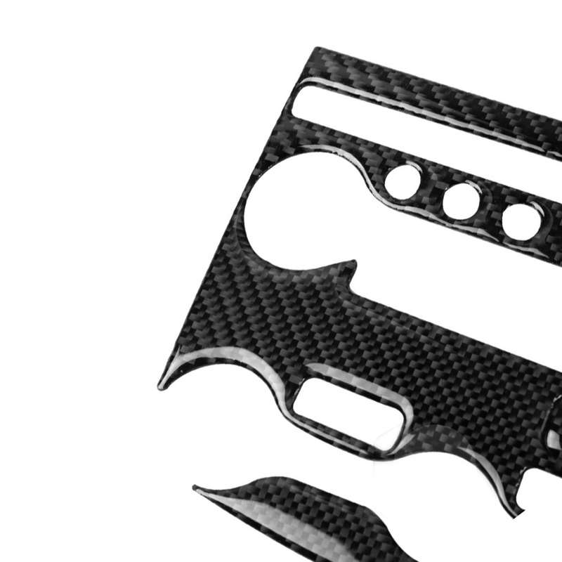 5 in 1 Car Carbon Fiber Air Conditioning Adjustment Panel Decorative Sticker for Nissan 370Z Z34 200