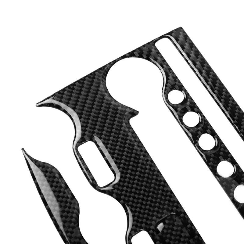 3 in 1 Car Carbon Fiber Air Conditioning Adjustment Panel Decorative Sticker for Nissan 370Z Z34 200