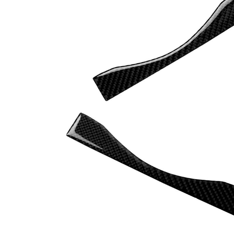 Car Carbon Fiber Multimedia Navigation Buttons Panel Decorative Strip for Nissan 370Z Z34 2009-, Lef