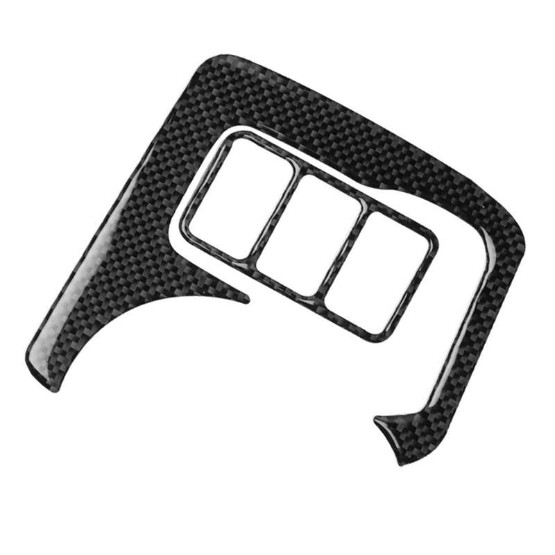 3 in 1 Car Carbon Fiber Central Control Cup Holder Panel Decorative Sticker for Nissan 370Z Z34 2009
