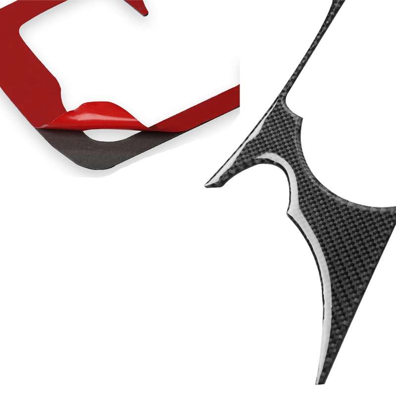 3 in 1 Car Carbon Fiber Central Control Cup Holder Panel Decorative Sticker for Nissan 370Z Z34 2009