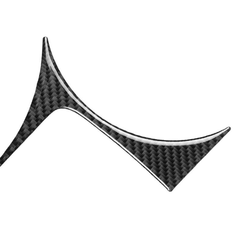 Car Carbon Fiber Cup Holder Panel Decorative Sticker for Nissan 370Z Z34 2009-, Left and Right Drive
