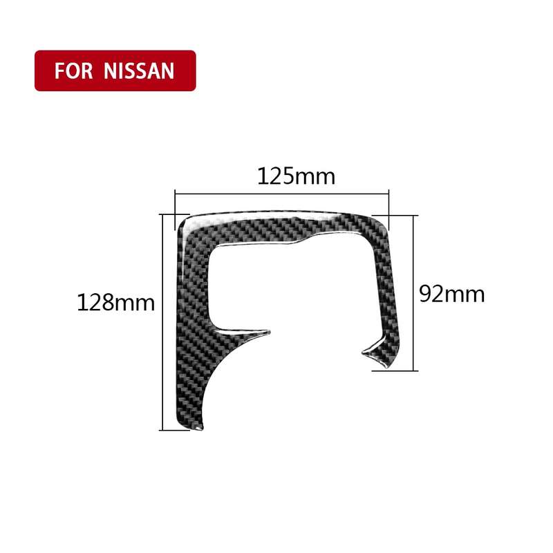 Car Carbon Fiber Central Control Heating Button Decorative Sticker for Nissan 370Z Z34 2009-, Left a