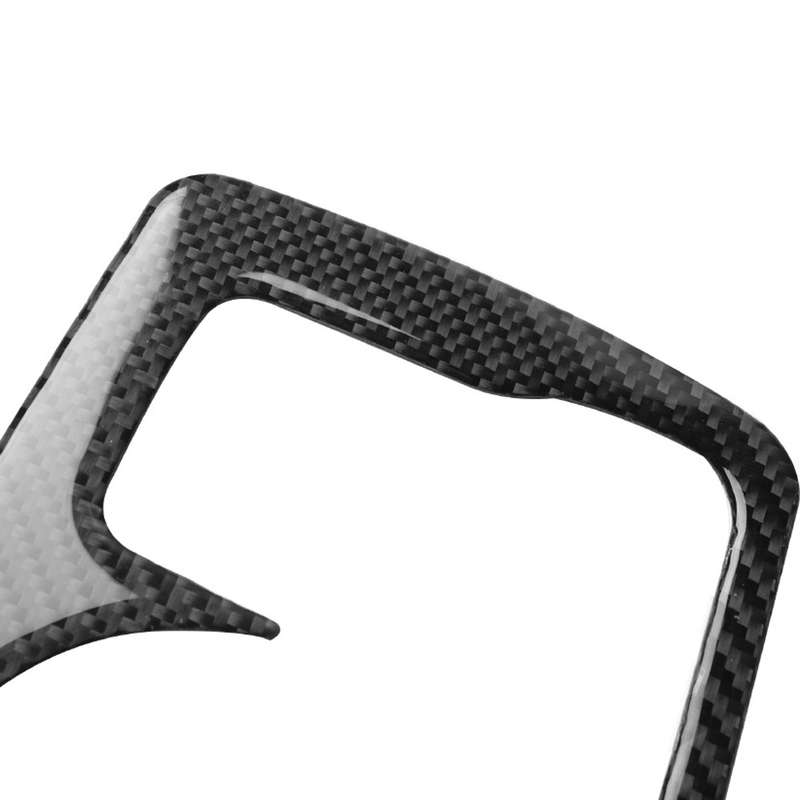 Car Carbon Fiber Central Control Heating Button Decorative Sticker for Nissan 370Z Z34 2009-, Left a