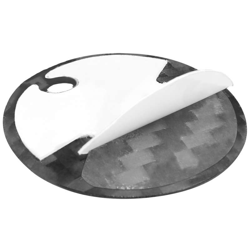 Car Carbon Fiber Engine Start Button Decorative Cover Trim for Ford Focus 2019 (Black)