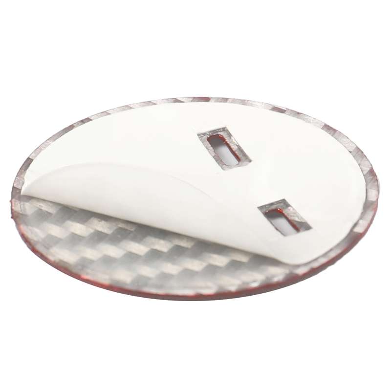 Car Carbon Fiber Engine Start Button Decorative Cover Trim for Cadillac XTS (Red)