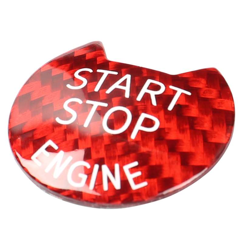 Car Carbon Fiber Engine Start Button Decorative Cover Trim for Nissan / Infiniti (Black)