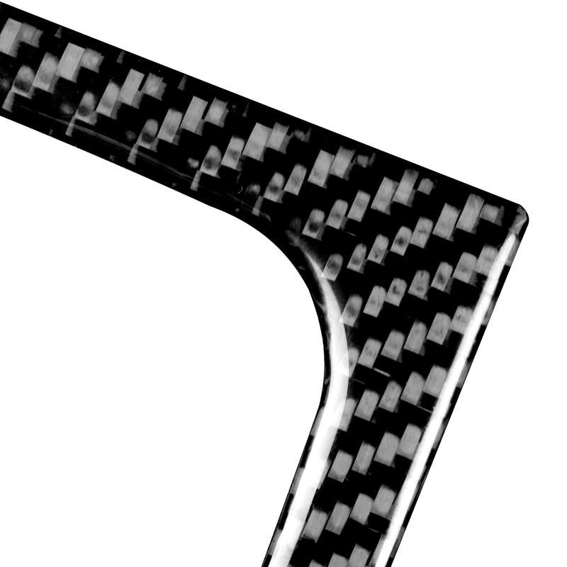 Car Carbon Fiber Water Cup Holder Decorative Sticker for Honda Civic 8th Generation 2006-2011, Left