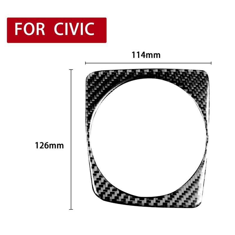 Car Carbon Fiber Manual Gear Decorative Sticker for Honda Civic 8th Generation 2006-2011, Right Driv