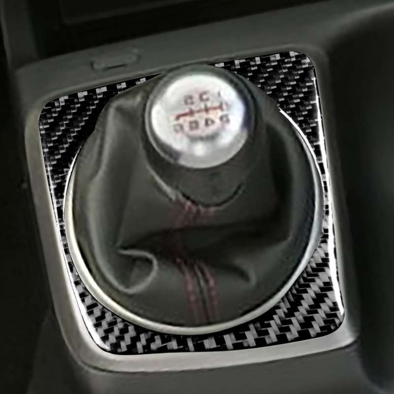 Car Carbon Fiber Manual Gear Decorative Sticker for Honda Civic 8th Generation 2006-2011, Right Driv