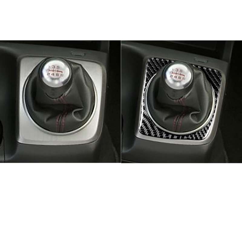 Car Carbon Fiber Manual Gear Decorative Sticker for Honda Civic 8th Generation 2006-2011, Left Drive