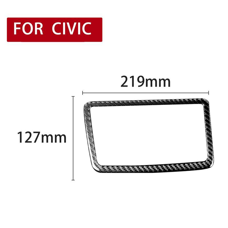 Car Carbon Fiber Small Storage Box Decorative Sticker for Honda Civic 8th Generation 2006-2011, Left