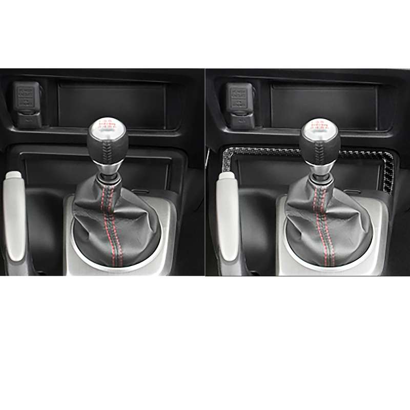 Car Carbon Fiber Small Storage Box Decorative Sticker for Honda Civic 8th Generation 2006-2011, Left