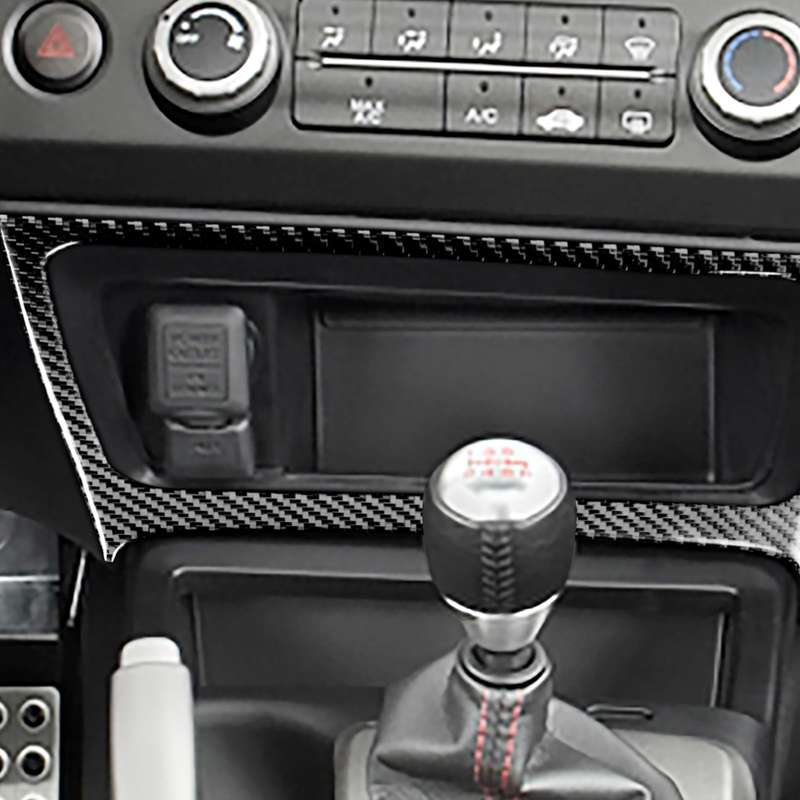 Car Carbon Fiber Big Storage Box Decorative Sticker for Honda Civic 8th Generation 2006-2011, Left D