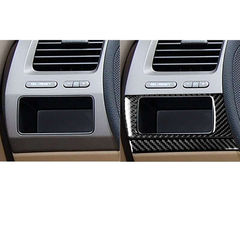 4 in 1 Car Carbon Fiber Air Conditioning Button + Headlight Switch Panel Decorative Sticker for Hond