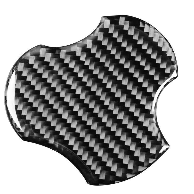 4 in 1 Car Carbon Fiber Water Cup Holder Mat Decorative Sticker for Jeep Wrangler JK 2007-2010, Left