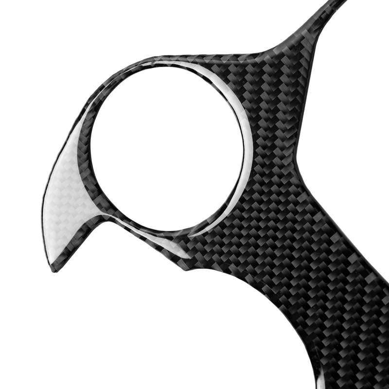 4 in 1 Car Carbon Fiber Gear Frame Panel Decorative Sticker for Alfa Romeo Giulia 2017-2019, Left D