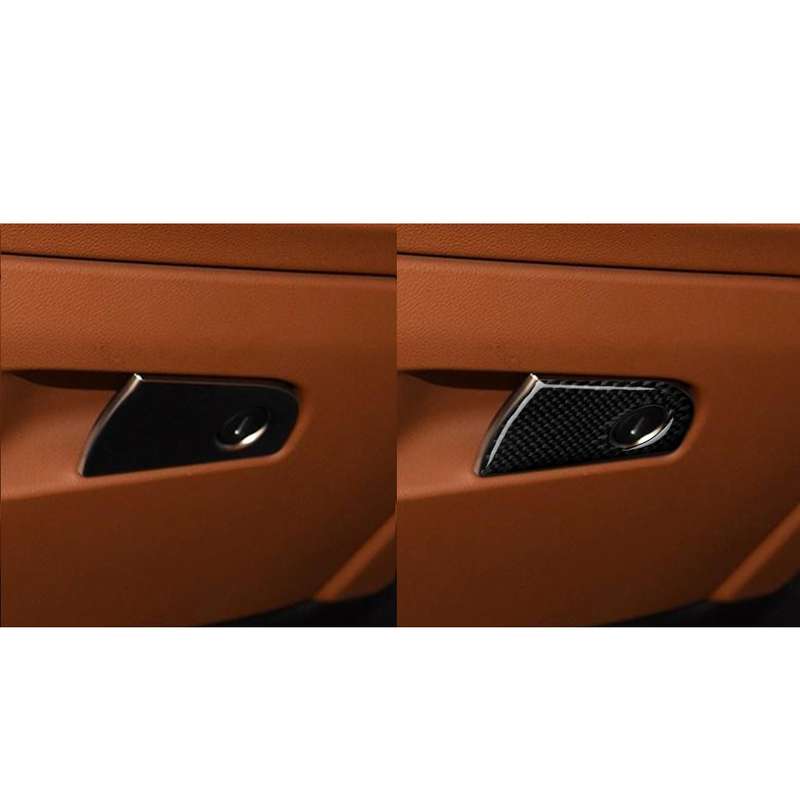 Car Carbon Fiber Passenger Seat Storage Decorative Sticker for Alfa Romeo Giulia 2017-2019, Right Dr