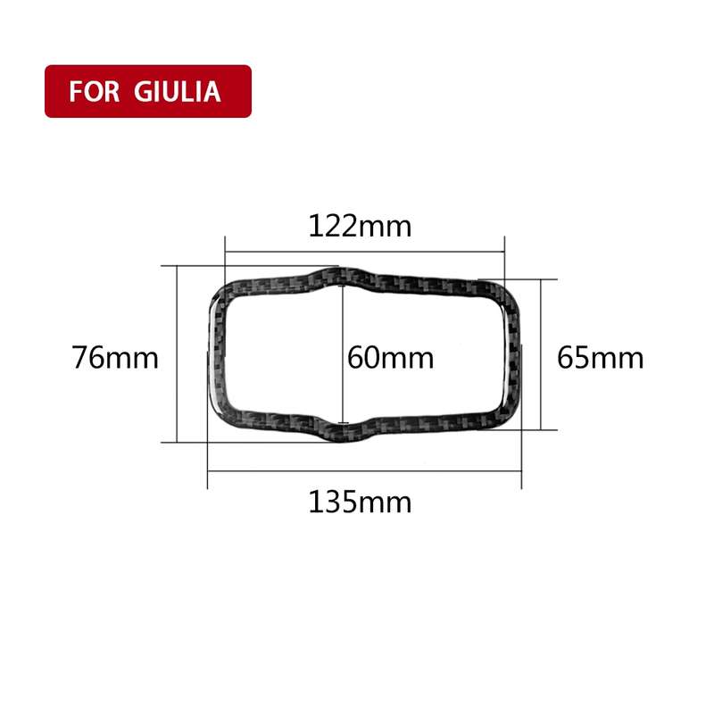 Car Carbon Fiber Headlight Switch Panel Decorative Sticker for Alfa Romeo Giulia 2017-2019, Left Dri