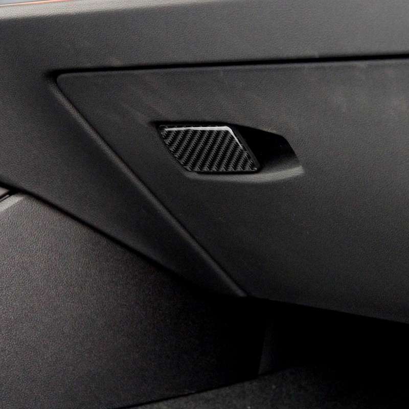 Car Carbon Fiber Storage Box Handle Decorative Sticker for BMW 3 Series G20/G28/325Li/330d/335 2019-