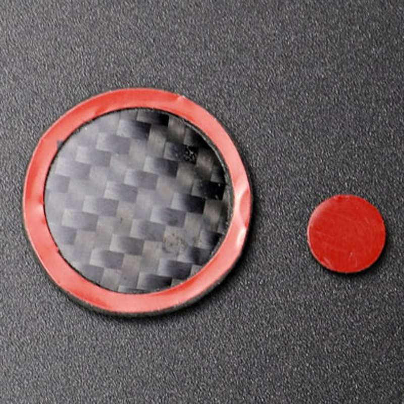 One Set Car Carbon Fiber Central Control Multimedia Knob Decorative Sticker for Mazda 3 / 6 / CX-9 /