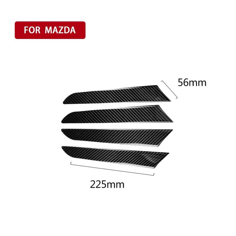 Car Carbon Fiber Door Panel Decorative Sticker for Mazda CX-5 2017-2018, Left and Right Drive Univer