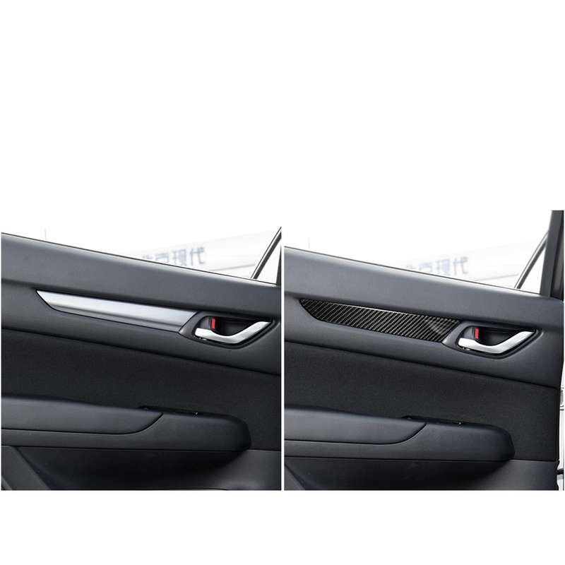 Car Carbon Fiber Door Panel Decorative Sticker for Mazda CX-5 2017-2018, Left and Right Drive Univer