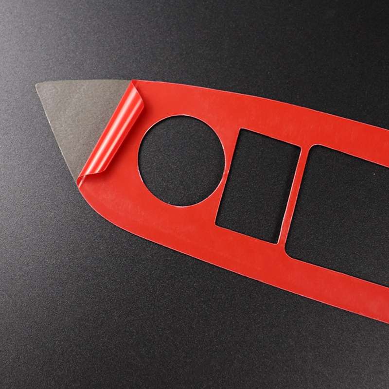 Car Carbon Fiber Window Buttons Panel Decorative Sticker for Mazda CX-5 2017-2018, Right Drive