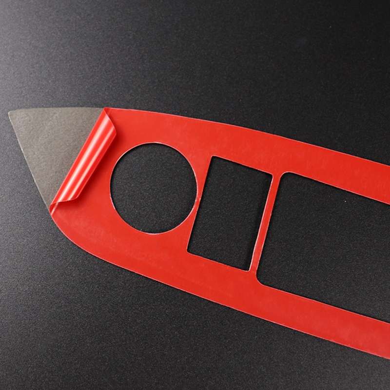 Car Carbon Fiber Window Buttons Panel Decorative Sticker for Mazda CX-5 2017-2018, Left Drive