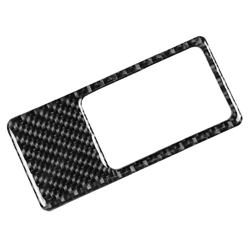 Car Carbon Fiber Headlight Panel Decorative Sticker for Mazda CX-5 2017-2018, Left Drive