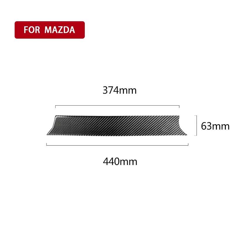 Car Carbon Fiber Dashboard Decorative Sticker for Mazda CX-5 2017-2018, Left and Right Drive Univers